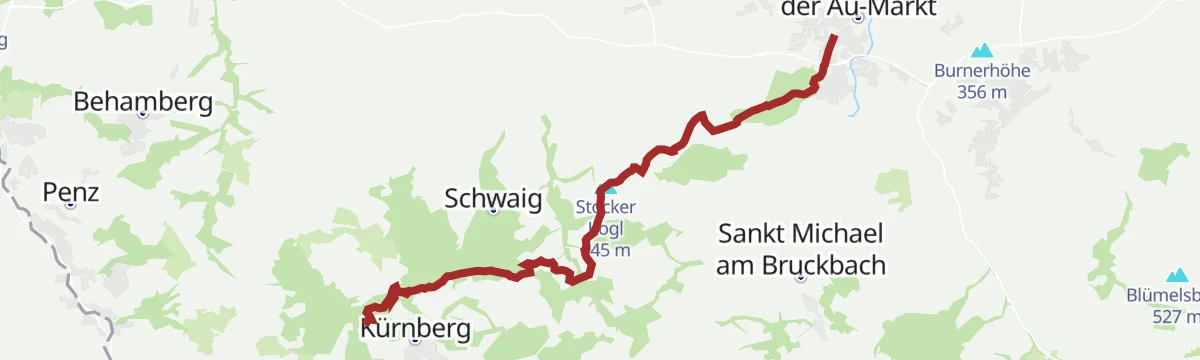 Route map: St. Peter